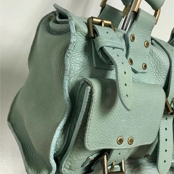 Mulberry Light Blue Leather Satchel - Picture 3 of 9